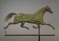 Molded Copper and Cast Iron Running Horse Weather Vane