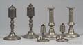 Six Pewter Lighting Items