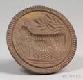 Carved Wooden Goat Butter Stamp