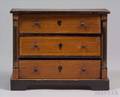 Miniature Paintdecorated Pine Chest of Drawers