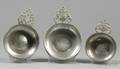 Three Pewter Porringers