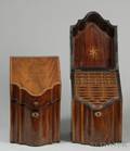 Pair of Federal Mahogany Veneer Inlaid Knife Boxes