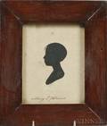 Silhouette Portrait of a Young Woman