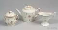 Three Chinese Export Porcelain Tea Items