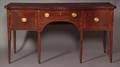Federal Mahogany Serpentine Inlaid Sideboard