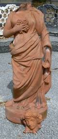 Classical Style Terracotta Figure of Flora