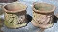 Pair of Italianatestyle Terracotta Octagonal Planters