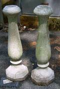 Pair of Cast Cement Garden Pedestals