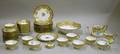 Fortyfive Piece Nippon Enamel Gilt and Jeweled Porcelain Tea and Fruit Set