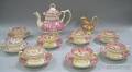 Eighteen Pieces of English Pink Lustreware Tea Ware