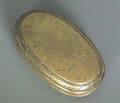 Dutch engraved brass tobacco box late 18th c