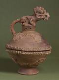 PreColumbian Twopiece Pottery Incensario