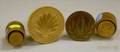 Four Carved Wooden Butter Molds