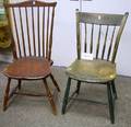 Windsor Fanback and Thumbback Side Chairs and a Pair of Pressed Ash Side Chairs