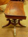 Classical Carved Mahogany and Mahogany Veneer Card Table