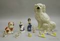 Eleven Assorted Staffordshiretype Ceramic Figurals