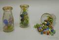 Collection of Approximately Ninety Glass and Pottery Marbles and Blown Glass Balls