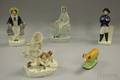 Five Assorted Staffordshire Figurals