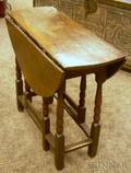 Diminutive Jacobeanstyle Oak Dropleaf Gateleg Table