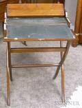 Victorian Mahogany Folding Writing Table