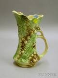 McCoy Pottery Molded Grapevine Pattern Pitcher