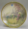 PickardHutschenreuther Handpainted Garden Scenic Decorated Porcelain Charger