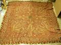 Pieced and Embroidered Wool Paisley Shawl