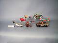 Nine tin toys to include Marx dozer  longest  10