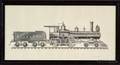 American School Early 20th Century Portrait of a Locomotive and Tender RC Hopkins of the New York Cit