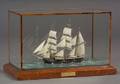 Cased Model of the Whaling Barque Charles W Morgan