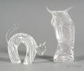 Cat and Owl Sculptures