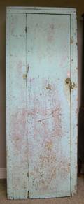 Blue Painted Pine Cupboard