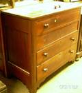 Paine Furniture Empirestyle Mahogany Veneer FourDrawer Chest