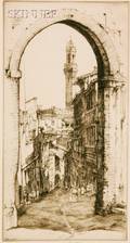 Ernest David Roth American 18791964 A Street in Siena