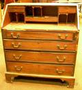 English Chippendale Mahogany Slantlid Desk