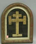 Framed Tramp Art Cross