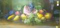 20th Century American School Pastel Still Life with Fruit