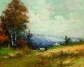 Clarence E Braley American 18541927 Landscape with Shepherdess