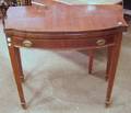 Federalstyle Inlaid Mahogany and Mahogany Veneer Bowfront Card Table