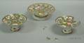 Three Chinese Export Porcelain Rose Medallion Compotes
