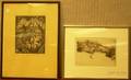 Lot of Two Framed Prints William Harry Waren Bicknell American 18601947 The Stand of Birches