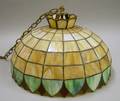 Leaded Slag Glass Hanging Light Shade