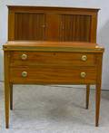 Federalstyle Inlaid Mahogany Tambour Writing Desk