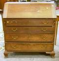 Chippendale Cherry Slantlid Desk