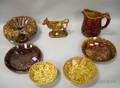 Seven Pieces of Bennington and Rockingham Glazed Ware