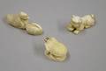Three Japanese Animalform Netsuke