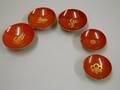 Five Lacquered Sake Cups