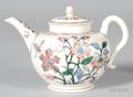 Staffordshire White Saltglazed Stoneware Teapot and Cover