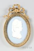 Wedgwood Solid Light Blue Jasper Portrait Medallion