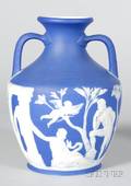 Wedgwood Dark Blue Jasper Dip Portland Vase